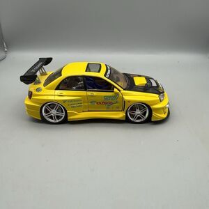 Kentoys 1/24 Scale Die Cast Model Subaru STI - Yellow